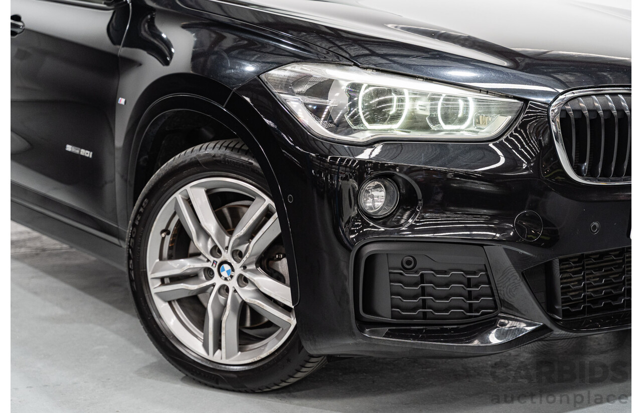 09/2016 BMW X1 sDrive 20i M-Sport Pack F48 MY17 4D Wagon Black Sapphire Metallic Turbo 2.0L