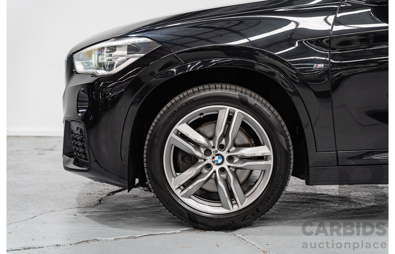 09/2016 BMW X1 sDrive 20i M-Sport Pack F48 MY17 4D Wagon Black Sapphire Metallic Turbo 2.0L