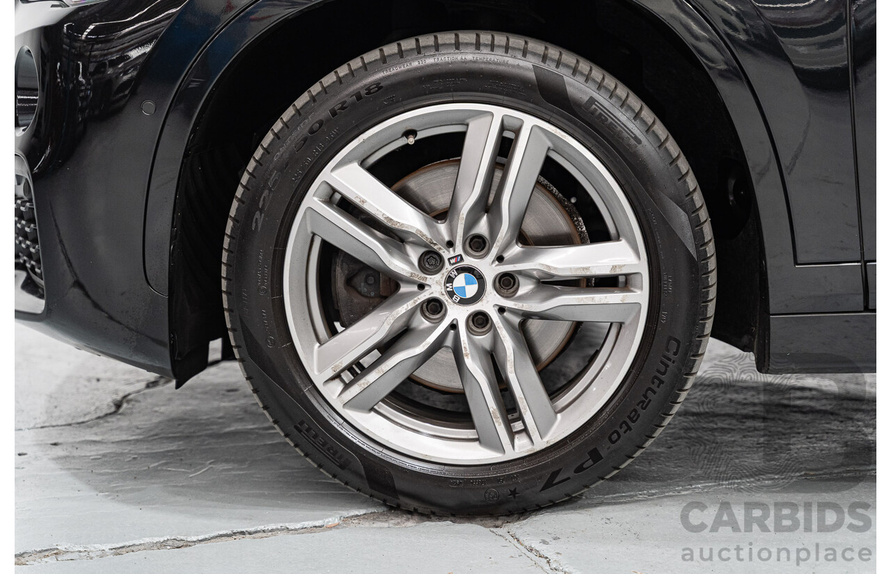 09/2016 BMW X1 sDrive 20i M-Sport Pack F48 MY17 4D Wagon Black Sapphire Metallic Turbo 2.0L
