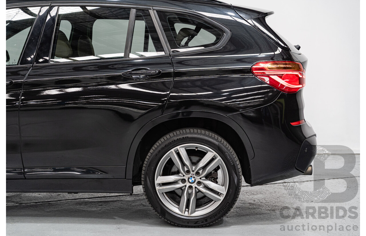 09/2016 BMW X1 sDrive 20i M-Sport Pack F48 MY17 4D Wagon Black Sapphire Metallic Turbo 2.0L