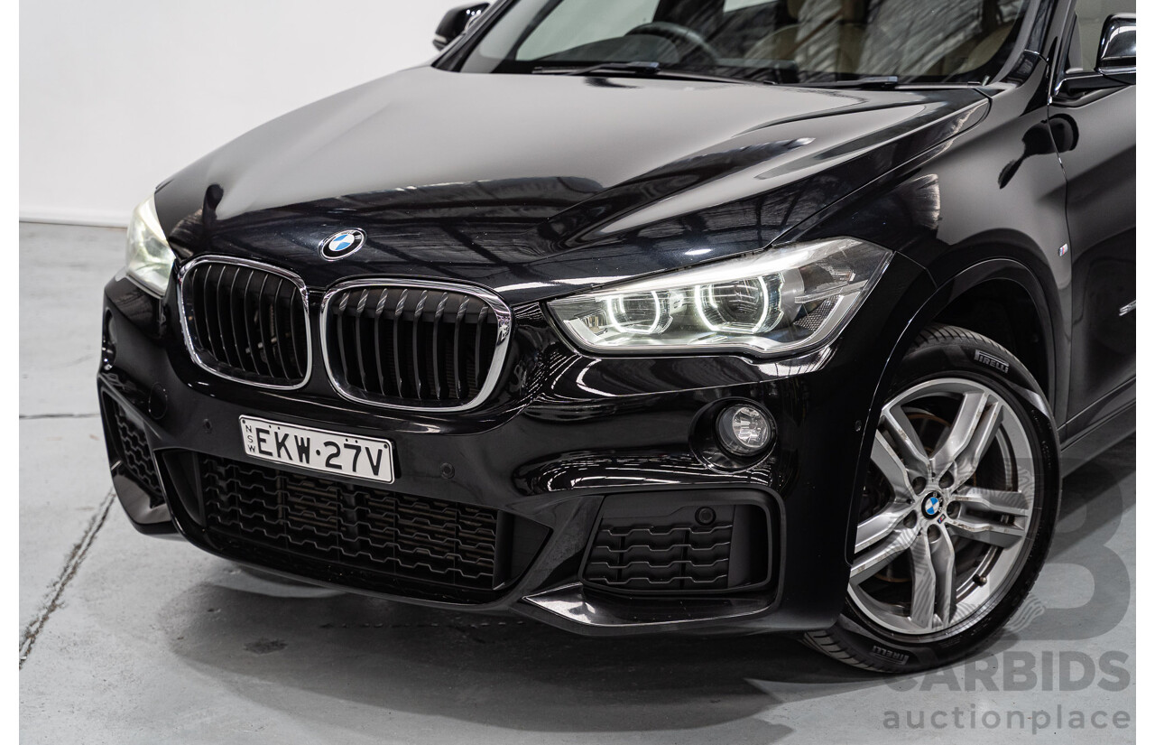 09/2016 BMW X1 sDrive 20i M-Sport Pack F48 MY17 4D Wagon Black Sapphire Metallic Turbo 2.0L