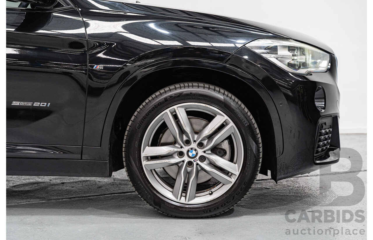 09/2016 BMW X1 sDrive 20i M-Sport Pack F48 MY17 4D Wagon Black Sapphire Metallic Turbo 2.0L