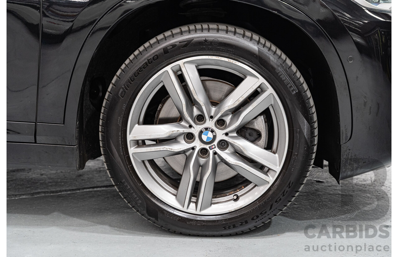 09/2016 BMW X1 sDrive 20i M-Sport Pack F48 MY17 4D Wagon Black Sapphire Metallic Turbo 2.0L