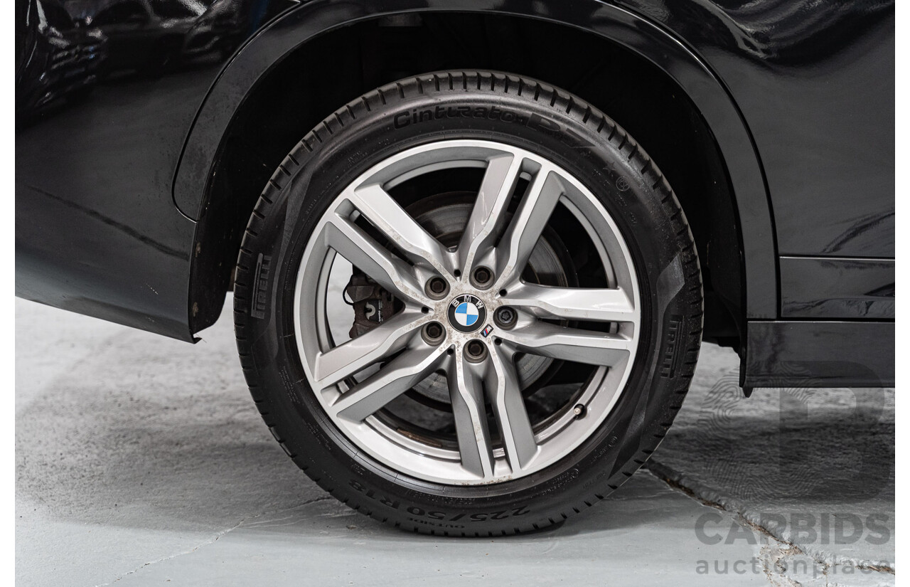 09/2016 BMW X1 sDrive 20i M-Sport Pack F48 MY17 4D Wagon Black Sapphire Metallic Turbo 2.0L