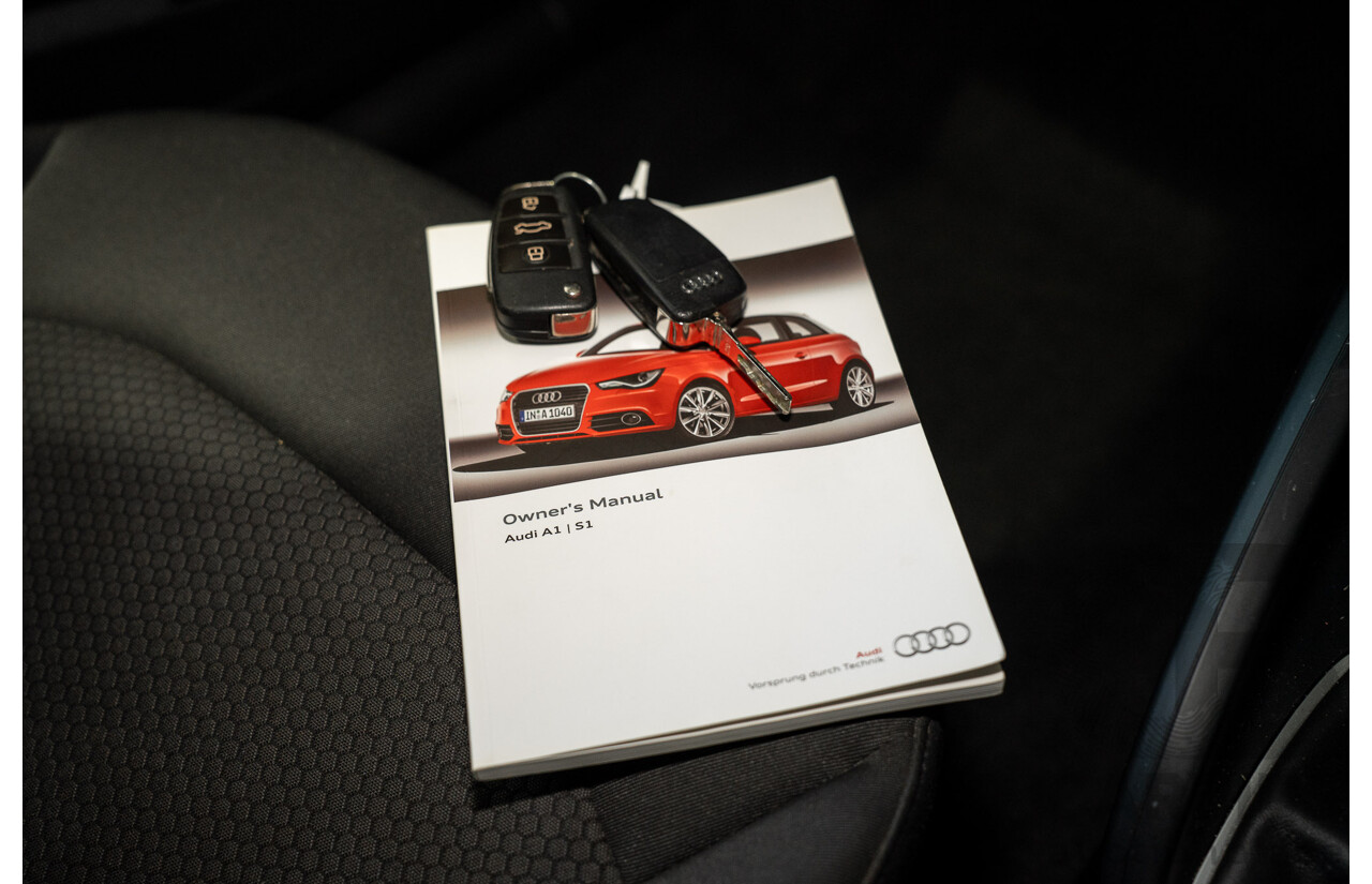 08/2014 Audi A1 Sportback 1.4 TFSI Attraction 8X MY14 5d Hatchback Brilliant Black Turbo 1.4L
