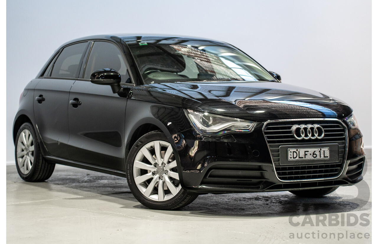 08/2014 Audi A1 Sportback 1.4 TFSI Attraction 8X MY14 5d Hatchback Brilliant Black Turbo 1.4L