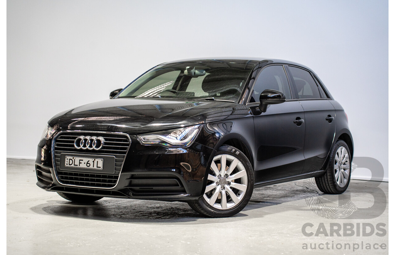 08/2014 Audi A1 Sportback 1.4 TFSI Attraction 8X MY14 5d Hatchback Brilliant Black Turbo 1.4L
