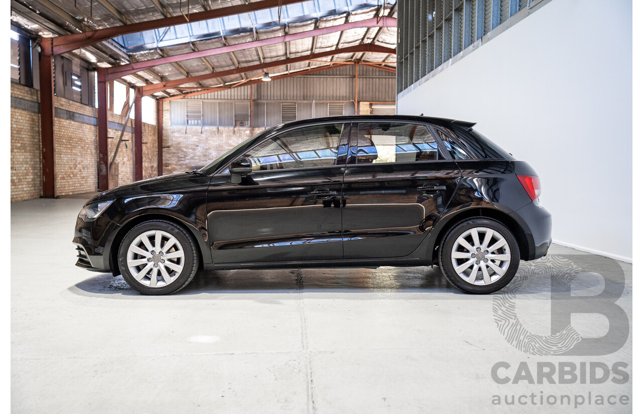 08/2014 Audi A1 Sportback 1.4 TFSI Attraction 8X MY14 5d Hatchback Brilliant Black Turbo 1.4L