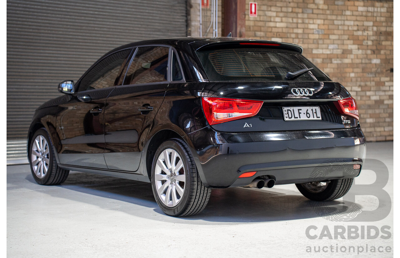08/2014 Audi A1 Sportback 1.4 TFSI Attraction 8X MY14 5d Hatchback Brilliant Black Turbo 1.4L