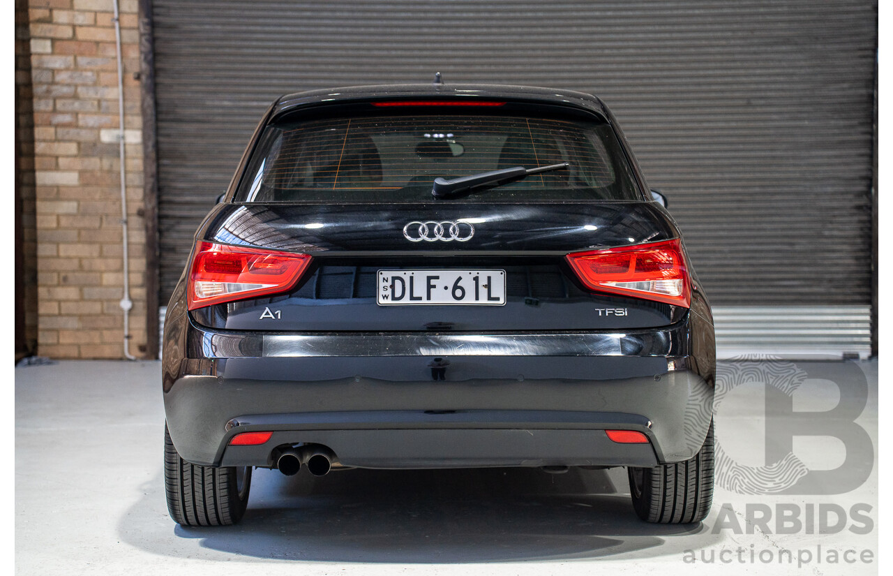 08/2014 Audi A1 Sportback 1.4 TFSI Attraction 8X MY14 5d Hatchback Brilliant Black Turbo 1.4L