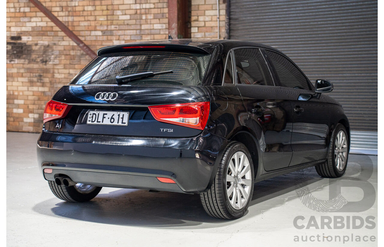 08/2014 Audi A1 Sportback 1.4 TFSI Attraction 8X MY14 5d Hatchback Brilliant Black Turbo 1.4L