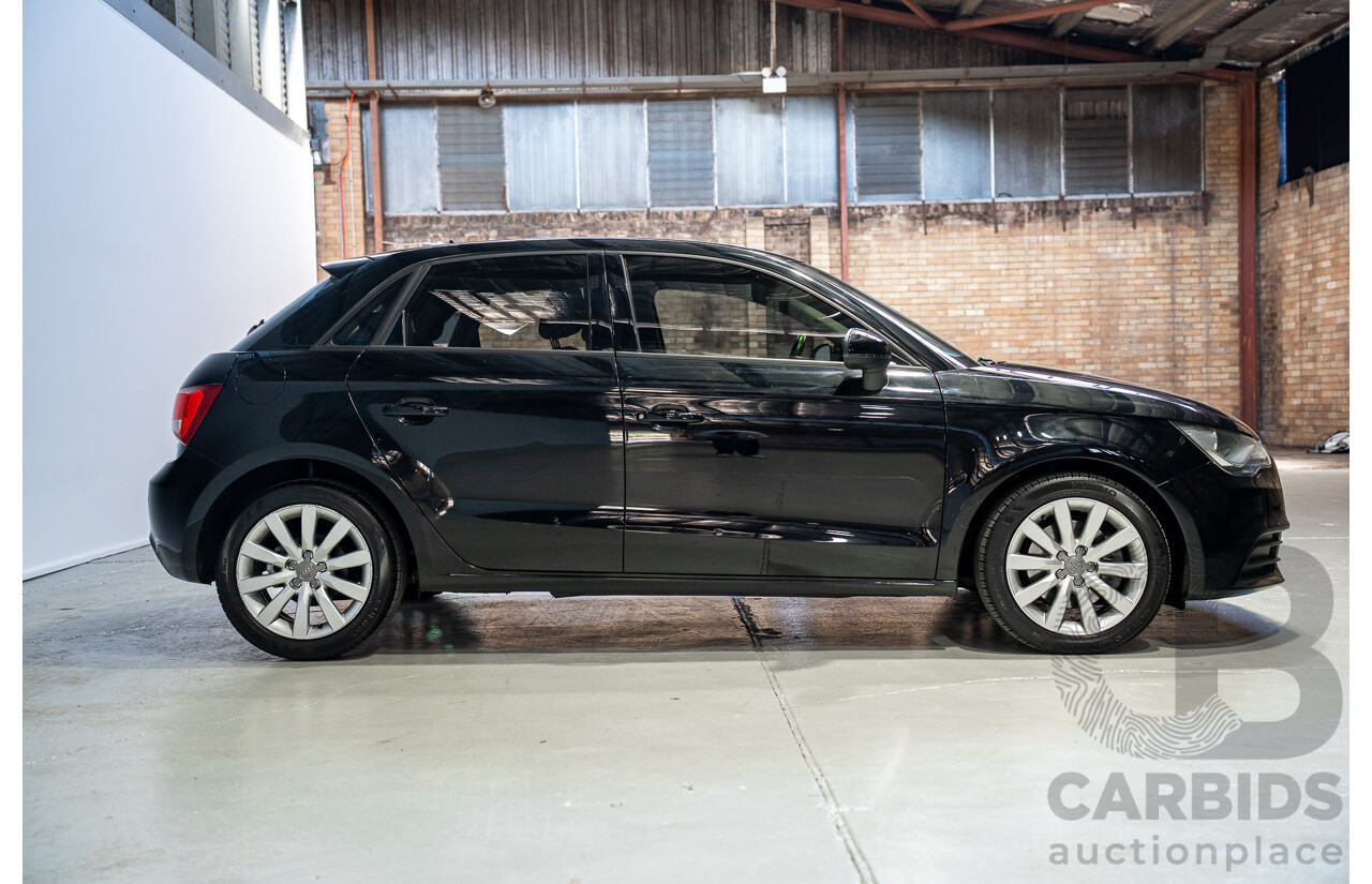 08/2014 Audi A1 Sportback 1.4 TFSI Attraction 8X MY14 5d Hatchback Brilliant Black Turbo 1.4L