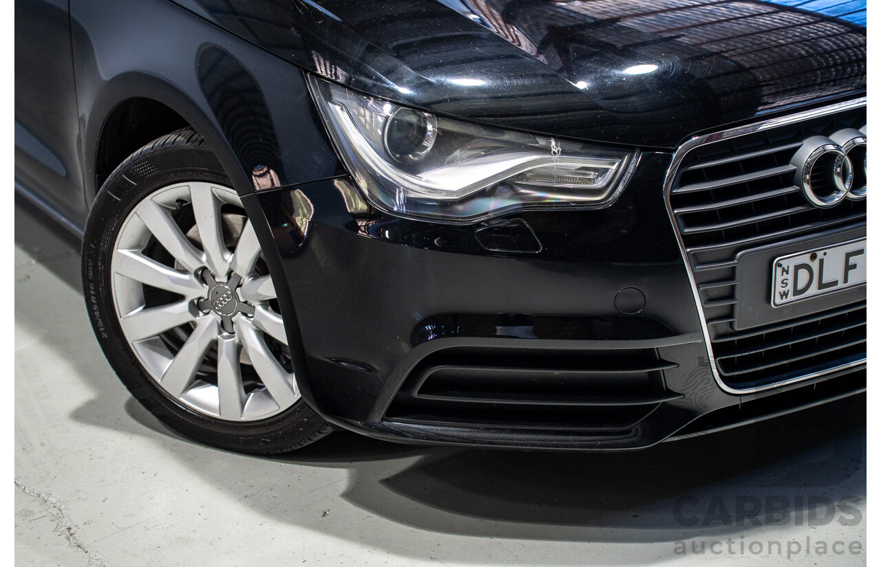 08/2014 Audi A1 Sportback 1.4 TFSI Attraction 8X MY14 5d Hatchback Brilliant Black Turbo 1.4L