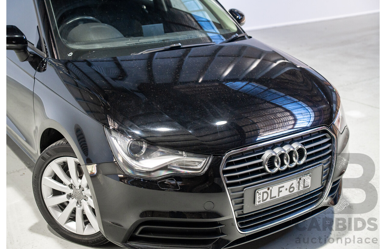 08/2014 Audi A1 Sportback 1.4 TFSI Attraction 8X MY14 5d Hatchback Brilliant Black Turbo 1.4L