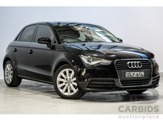 08/2014 Audi A1 Sportback 1.4 TFSI Attraction 8X MY14 5d Hatchback Brilliant Black Turbo 1.4L