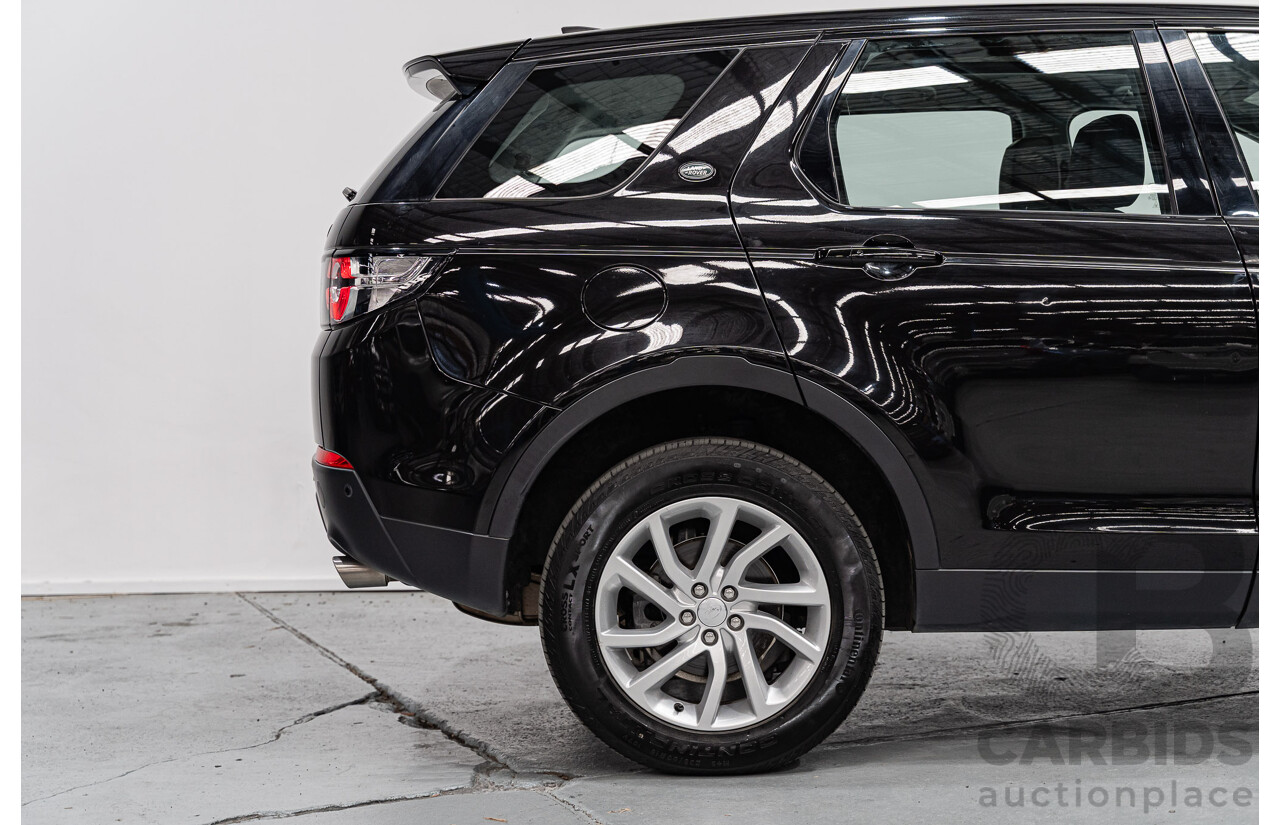 09/2018 Land Rover Discovery Sport TD4 (132 kW) SE (AWD) L550 MY18 4D Wagon Santori Black Turbo Diesel 2.0L