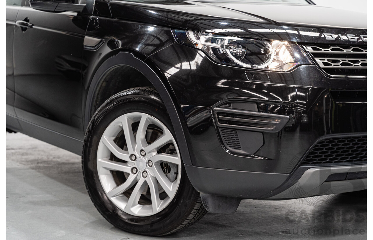 09/2018 Land Rover Discovery Sport TD4 (132 kW) SE (AWD) L550 MY18 4D Wagon Santori Black Turbo Diesel 2.0L