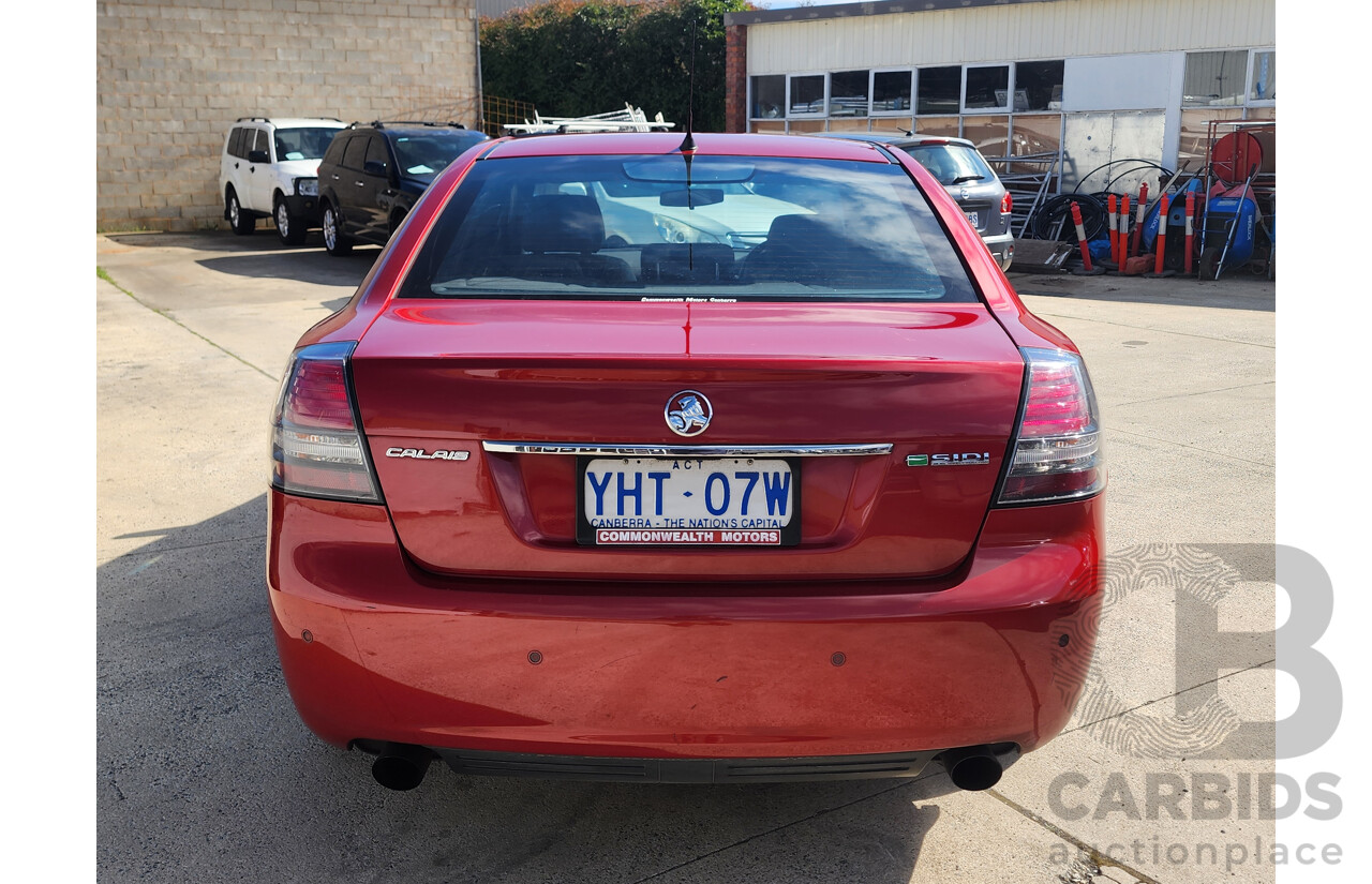 08/2011 Holden Calais VE II 4d Sedan Red 3.6L
