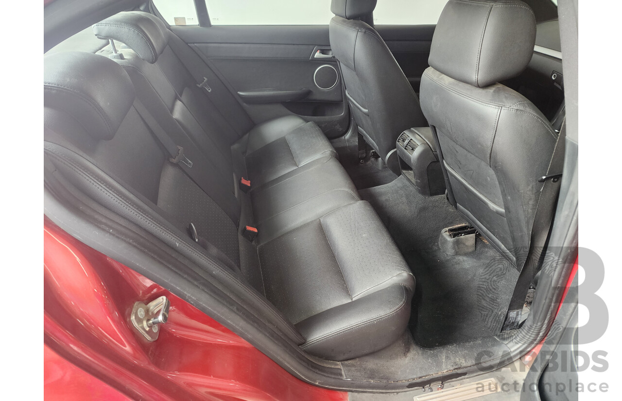 08/2011 Holden Calais  VE II 4d Sedan Red 3.6L