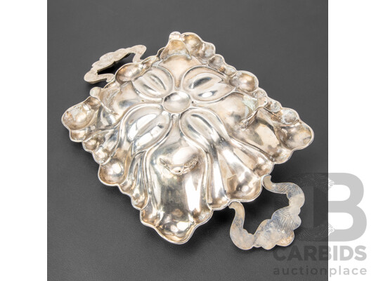 Austrian Silver Repousse Fruit Bowl