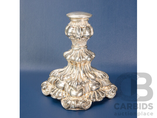 Vintage Silver Ornate Candle Holder