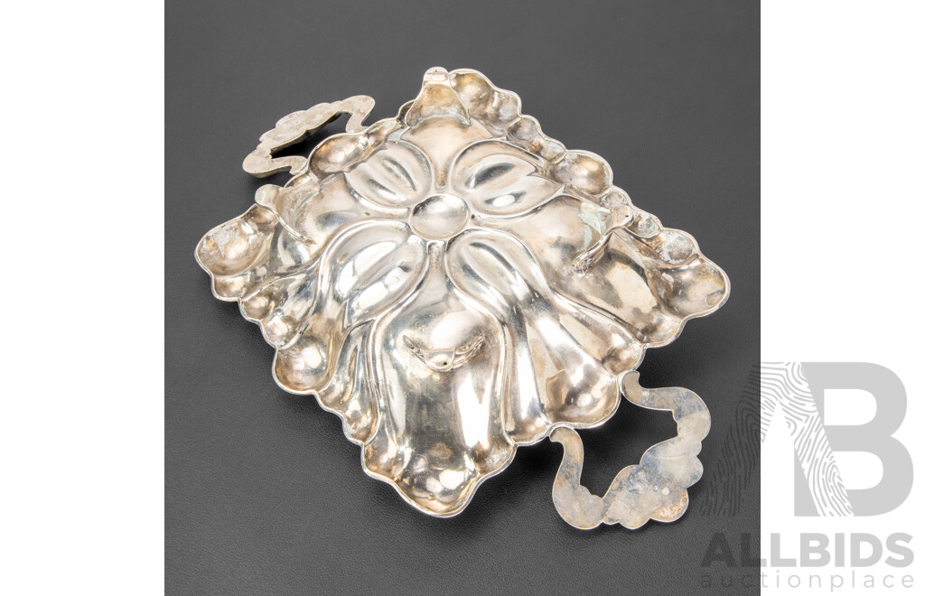 Austrian Silver Repousse Fruit Bowl