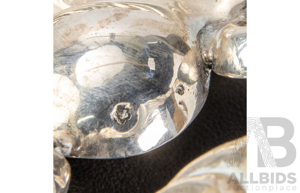 Austrian Silver Repousse Fruit Bowl
