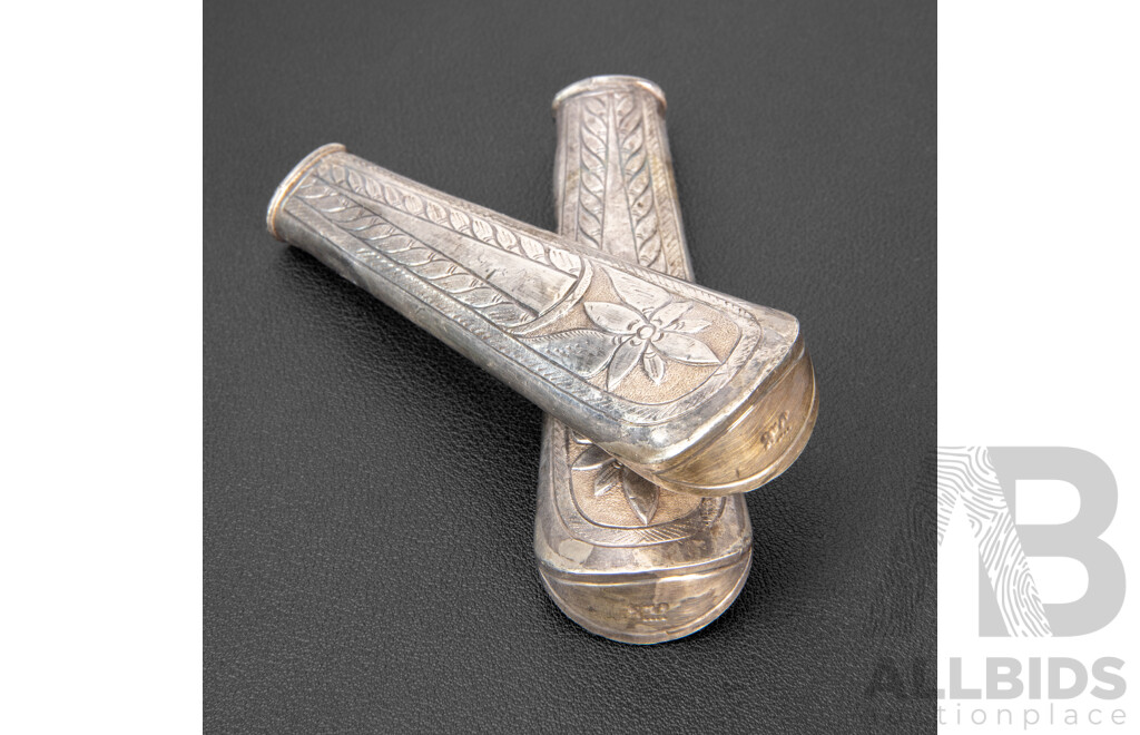 Vintage Silver Walking Cane and Cutlery Handles