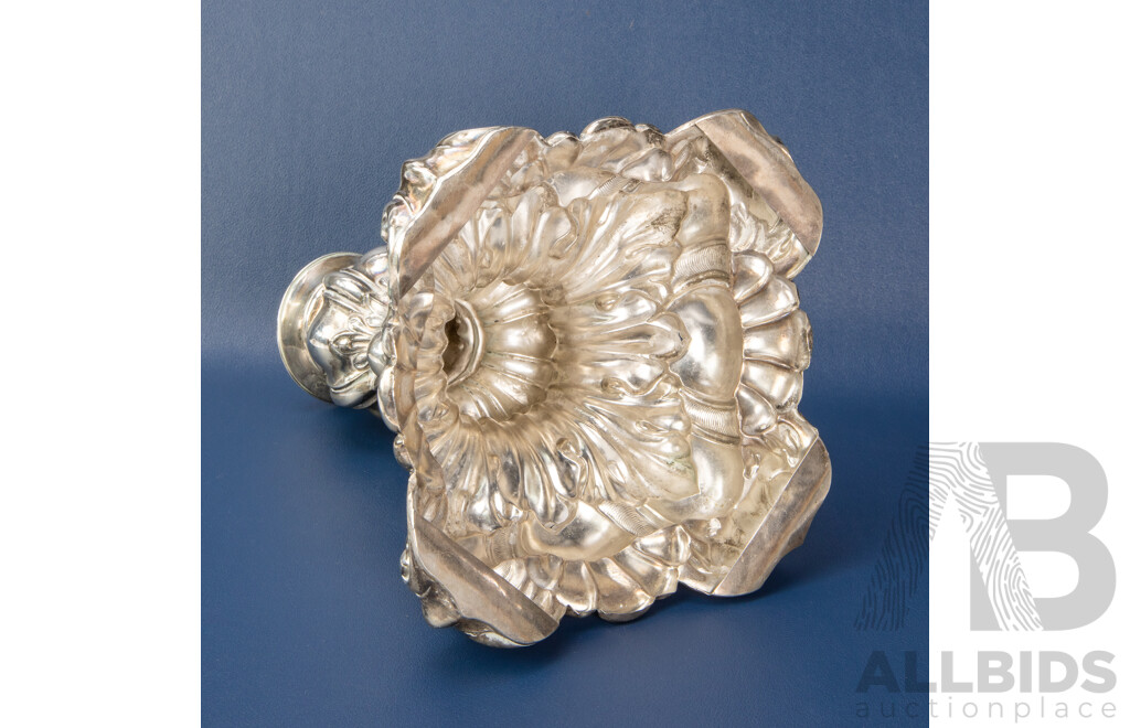 Vintage Silver Ornate Candle Holder