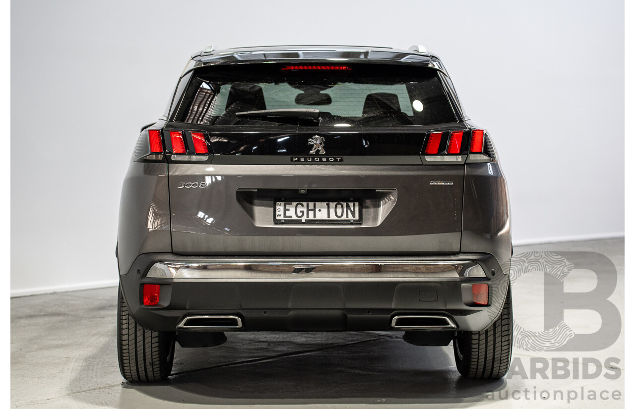 06/2020 Peugeot 3008 GT Line P84 MY20 4D Wagon Grey Turbo 1.6L