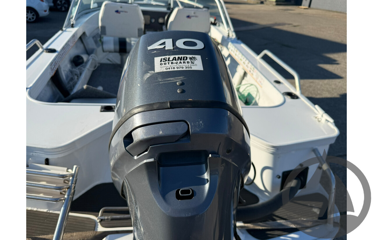 NO RESERVE INSURANCE - 2008 Quintrex 440 Cruiseabout, Yamaha 40HP