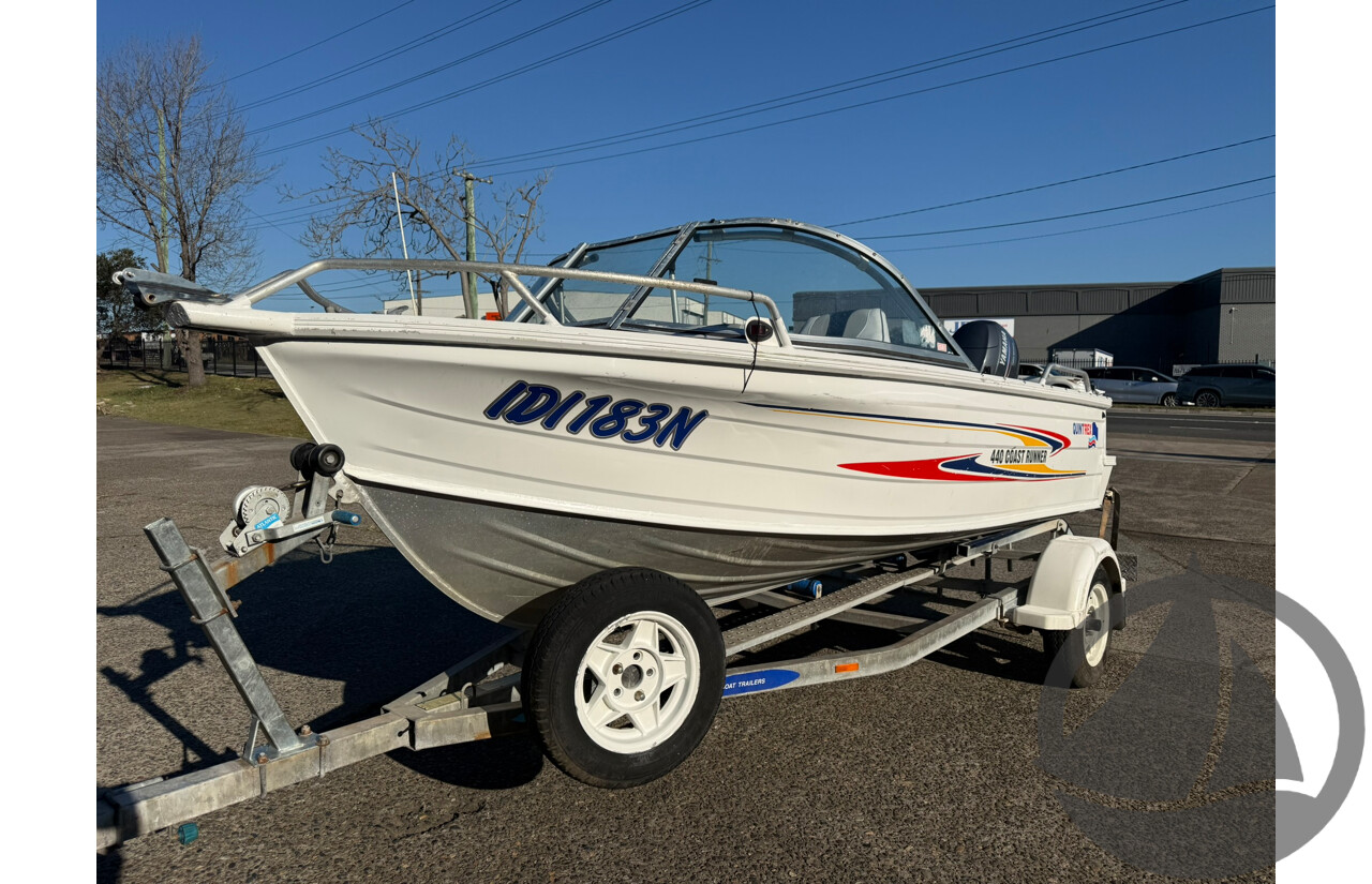 NO RESERVE INSURANCE - 2008 Quintrex 440 Cruiseabout, Yamaha 40HP
