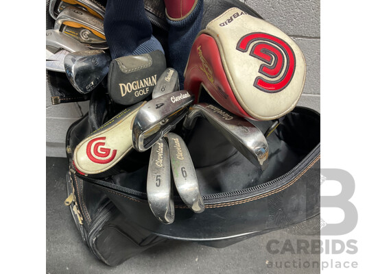 Golf Clubs with Carry Bag & Other