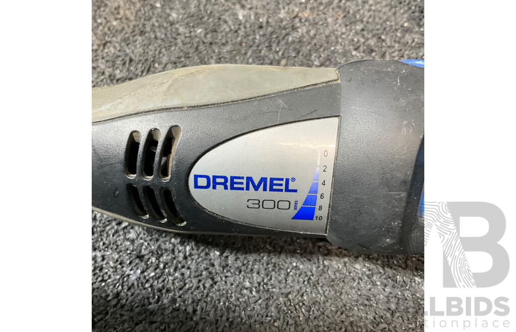 DREMEL 3001 Speed Rotary Tool with DREMEL Model 225 Flexibl Shaft Attachment - Lot of 2