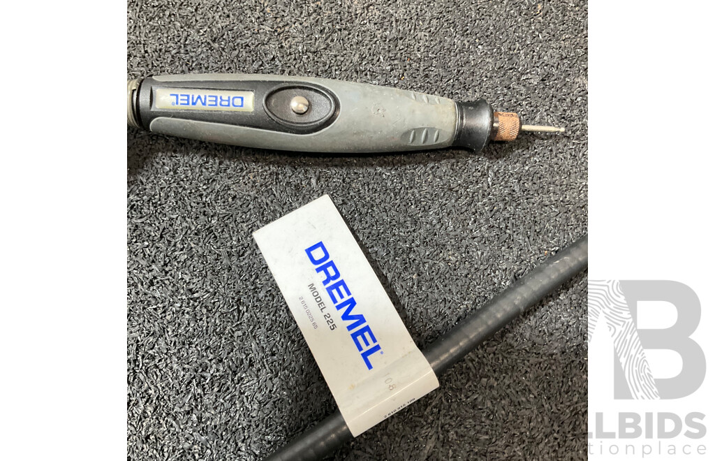 DREMEL 3001 Speed Rotary Tool with DREMEL Model 225 Flexibl Shaft Attachment - Lot of 2