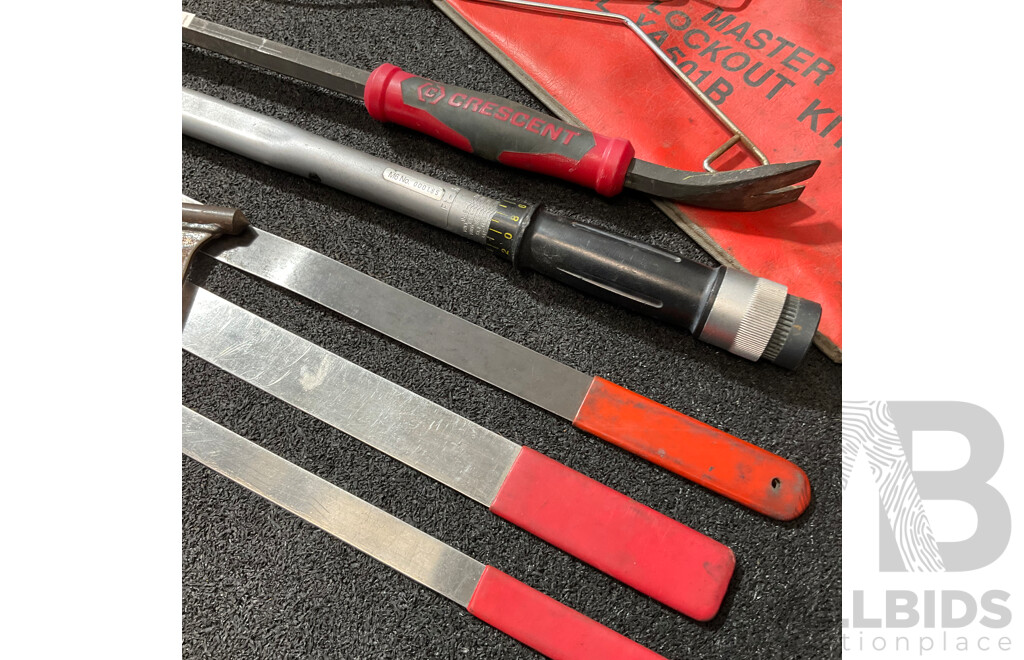 THE GRAB MASTER Automotive Lockout Kit, CRESCENT  Long-reach Locking Pliers/clamp Tool and Adjustable Torque Wrench