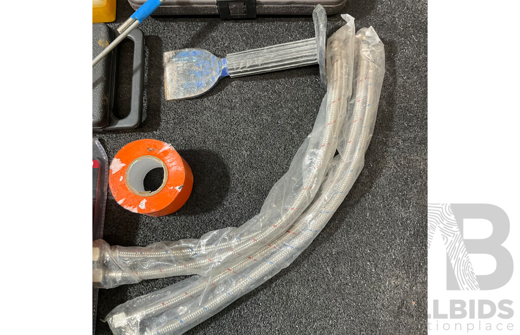 Assorted Household, Automotive and Electrical Tools and Repair Items, Including KLEIN TOOL Digital Multimeter, CRAFTRIGHT Socket Set and Others - Lot 9