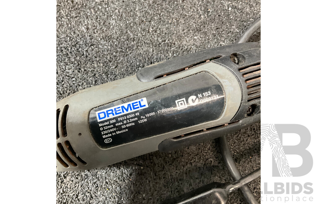 Assorted Household, Automotive and Electrical Tools, Including DREMEL (Model 300) Rotary Multi Tool, DEWALT Socket Set and Others