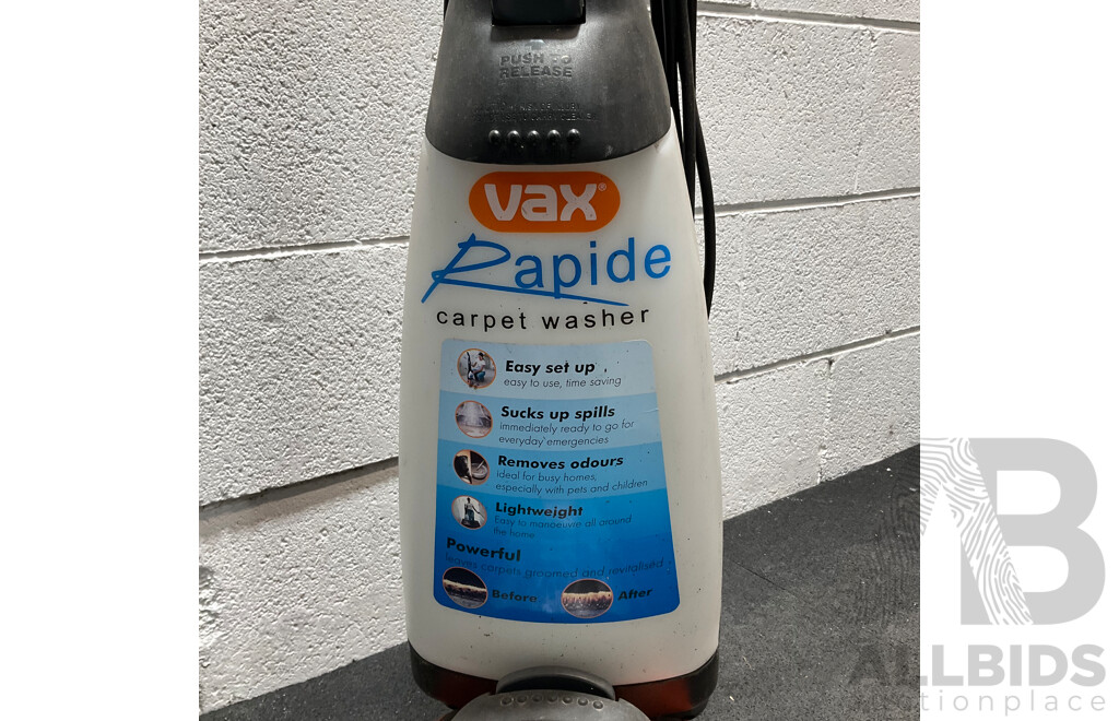 VAX Rapide Classic (V-025) Upright Carpet Washer Cleaner