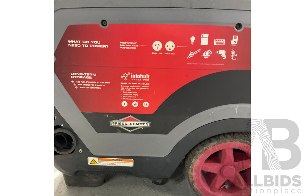 BRIGGS & STRATTON Q6500 Quiet Power Series 6500W Inverter Generator