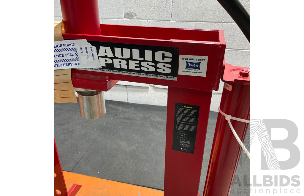 Red Hydraulic Workshop Press