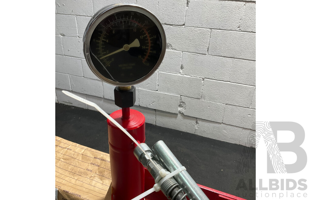 Red Hydraulic Workshop Press