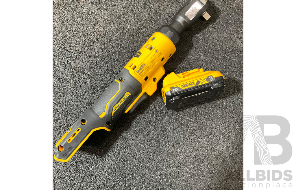 DEWALT 12V Open Head Cordless Ratchet (DCF503) with 3Ah Battery