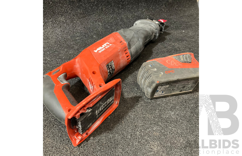 HILTI 22V Recipricating Saw (WSR 22-A) with 5.2Ah Battery