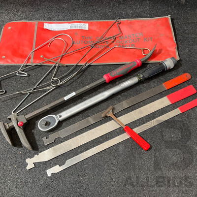 THE GRAB MASTER Automotive Lockout Kit, CRESCENT  Long-reach Locking Pliers/clamp Tool and Adjustable Torque Wrench
