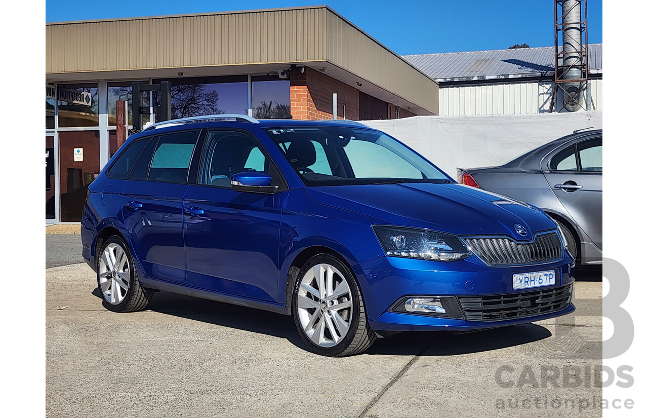 03/2016 Skoda Fabia 81 TSI NJ 5d Hatchback Blue 1.2L
