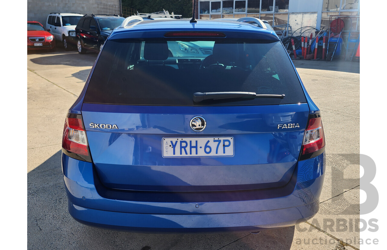 03/2016 Skoda Fabia 81 TSI NJ 5d Hatchback Blue 1.2L