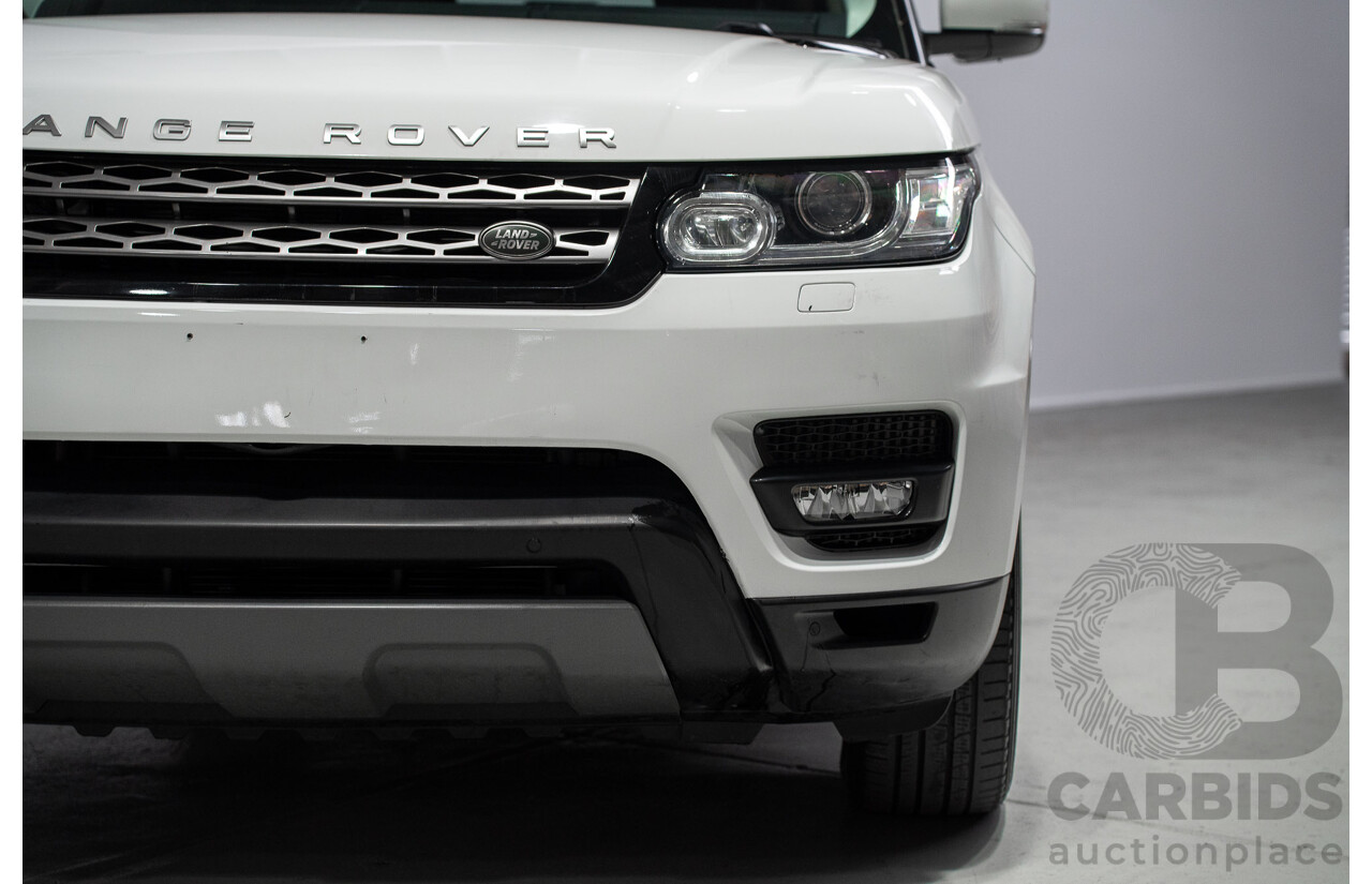 01/2015 Land Rover Range Rover Sport TDV6 SE (AWD) L494 MY15 4d Wagon Fuji White Twin Turbo Diesel 3.0L