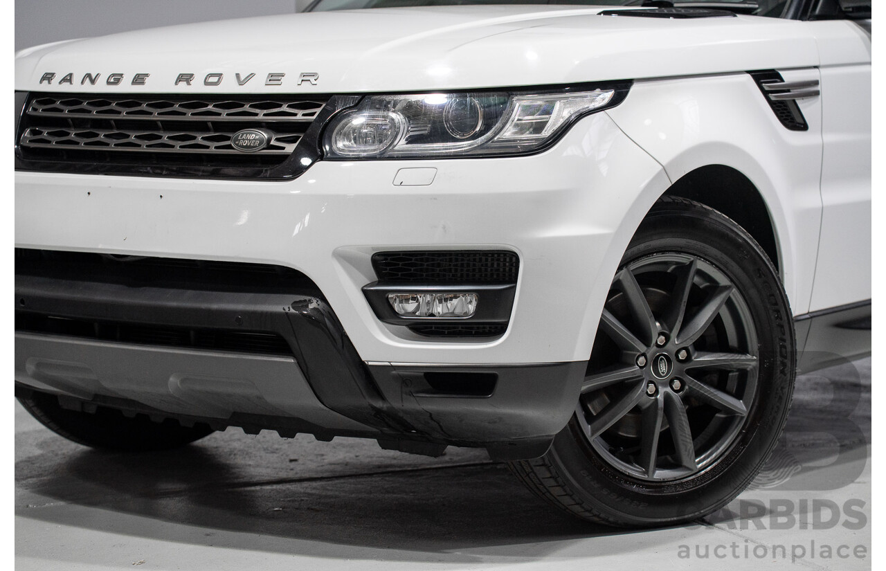01/2015 Land Rover Range Rover Sport TDV6 SE (AWD) L494 MY15 4d Wagon Fuji White Twin Turbo Diesel 3.0L