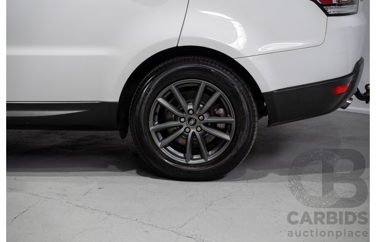 01/2015 Land Rover Range Rover Sport TDV6 SE (AWD) L494 MY15 4d Wagon Fuji White Twin Turbo Diesel 3.0L